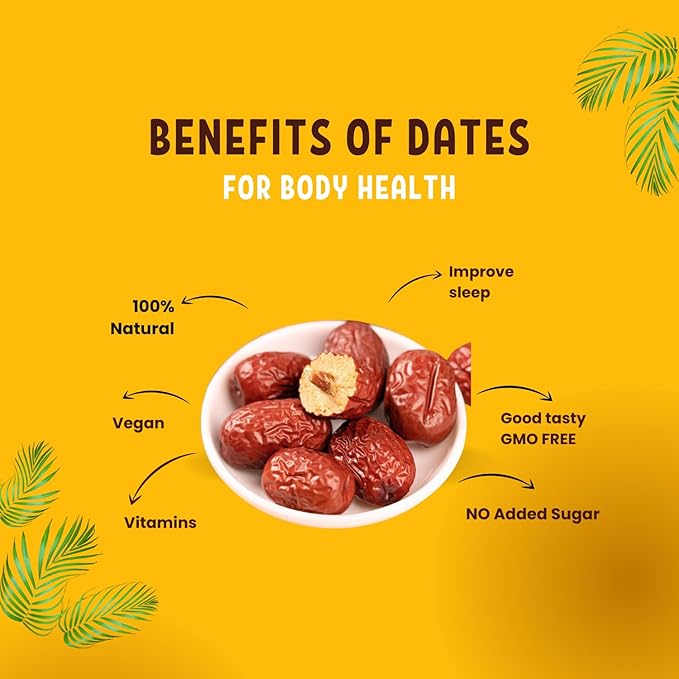 Royal Seafood USA Dried Chinese jujube Natural sweet jujube 450g Jujube dates Chinese red dates super food Vegan 九龍堂 红枣 特级红枣 大枣