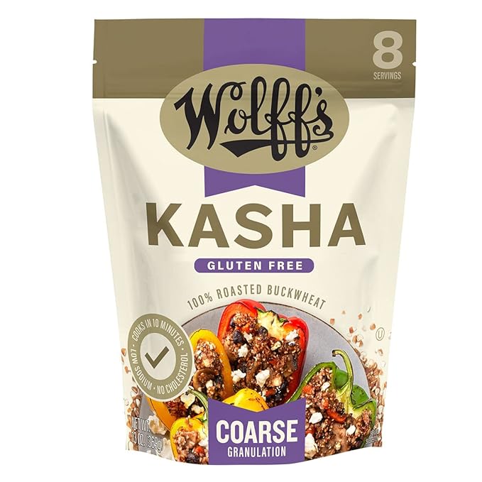 Wоlff's Kasha Cоarsе Granulatiоn - Casе оf 6-13 оz. - Bulk Buy