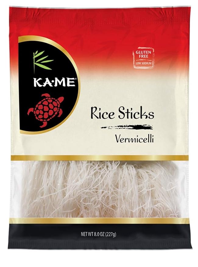Ka-Me Noodles Rice Sticks (Vermicelli) 8 Ounce (Pack of 8)