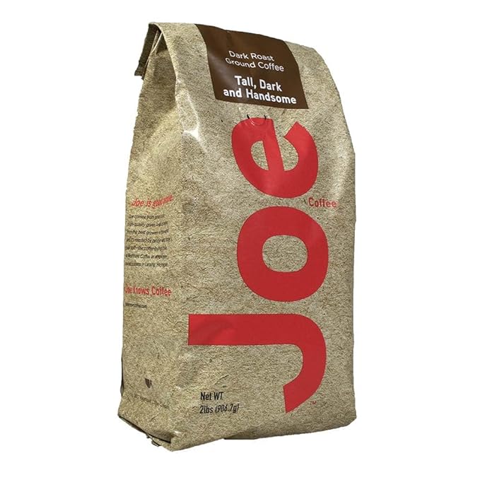 Joe Knows Coffee Dark Roast Ground Coffee Tall Dark and Handsome 2 Pounds