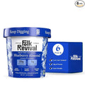Folk Revival Blueberry Almond Keto Instant 'Oatmeal' - 20g Protein 5g Net Carbs High Fiber Non GMO Gluten Free Made with Acorns - 6 Cups Per Case