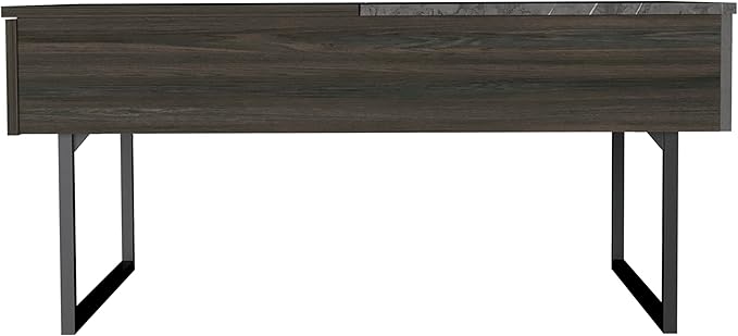 Lift Top Coffee Two Legs One Drawer Espresso