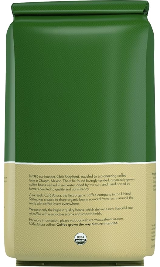Cafe Altura Whole Bean Organic Coffee House Blend 5 lb Bag