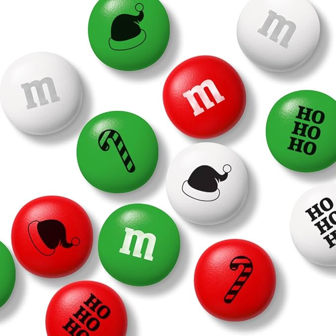 M&ampM'S WORLD Holiday Candy Dispenser Unique Holiday Gift filled with Pre-Designed M&ampM’S Holiday Candies
