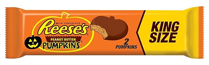 REESE'S Halloween Peanut Butter Pumpkins 2.4-Ounce Packages (Pack of 24)