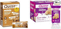 Quest Mini Chocolate Chip Cookie Dough Protein Bars 14 Count and Birthday Cake Frosted Cookies Twin Pack 8 Count Bundle