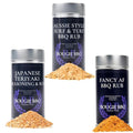 Flavor Field Trip Trio – Fancy AF Teriyaki &amp Aussie Surf‑Turf Seasonings | Back‑to‑School Grill &amp Snack Set by Gustus Vitae