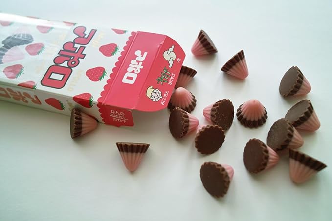 Japanese Chocolate Apollo Strawberry Chocolate 1.62oz(46g) Pack Of 10