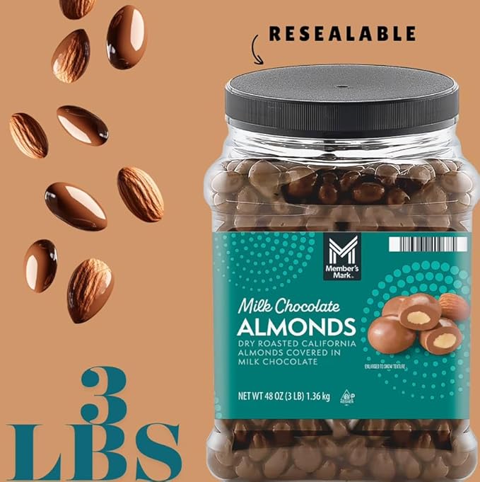 Milk Chocolate Almonds 48 oz. (Include Bonus Pocket tissue)