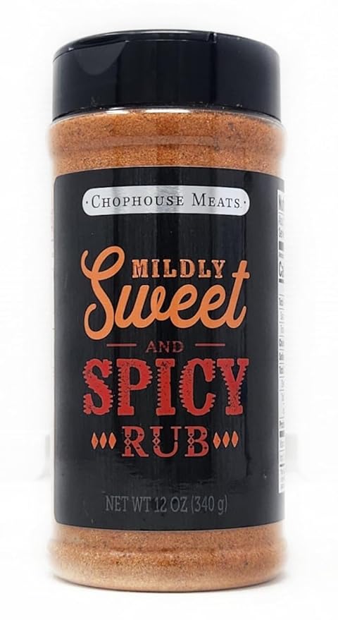 Barbecue Seasoning Chophouse Meats Bottle Spice Shaker (12oz Mildly Sweet and Spicy)