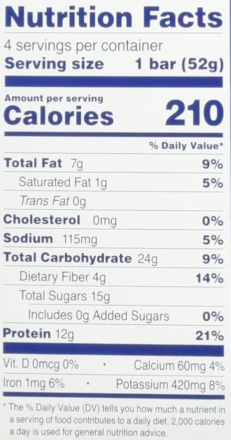RXBAR Blueberry Protein Bar High Protein Snack Gluten Free Pack of 24