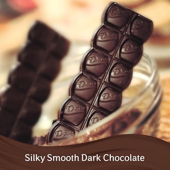 DOVE Dark Chocolate Candy Bars Full Size Candy Bars Suitable for Snacking Parties and Gift Baskets 1.44 oz (Pack of 18)
