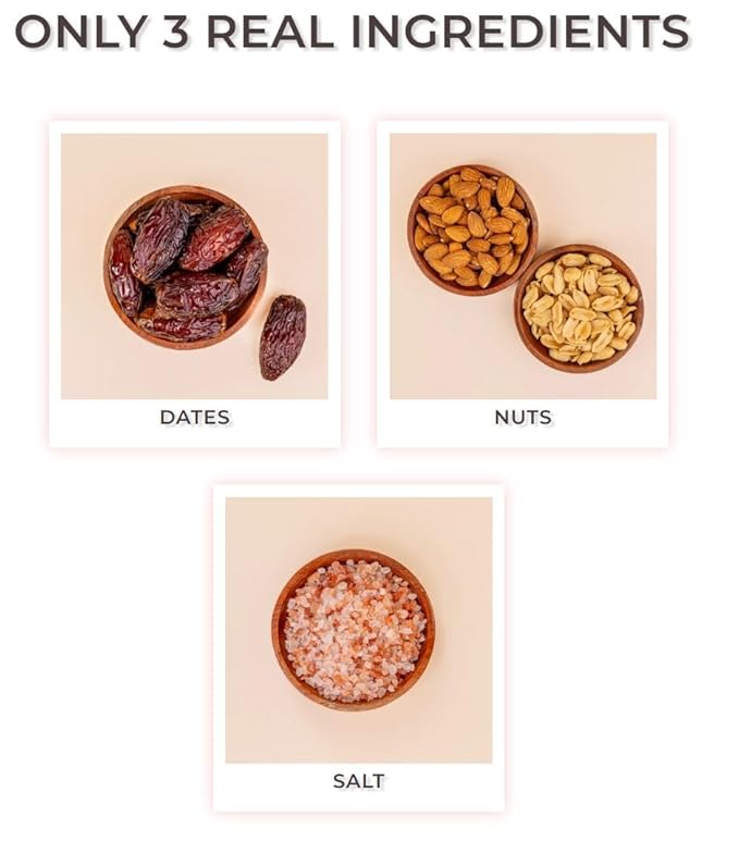 Pick Me Up Snacks – Organic Medjool Dates Pitted and Filled with Creamy Almond Butter – 4 Dates per 2.4 oz Pack – Vegan Gluten-Free No Added Sugar – Healthy On-the-Go Energy Snack – Pack of 10 pouc
