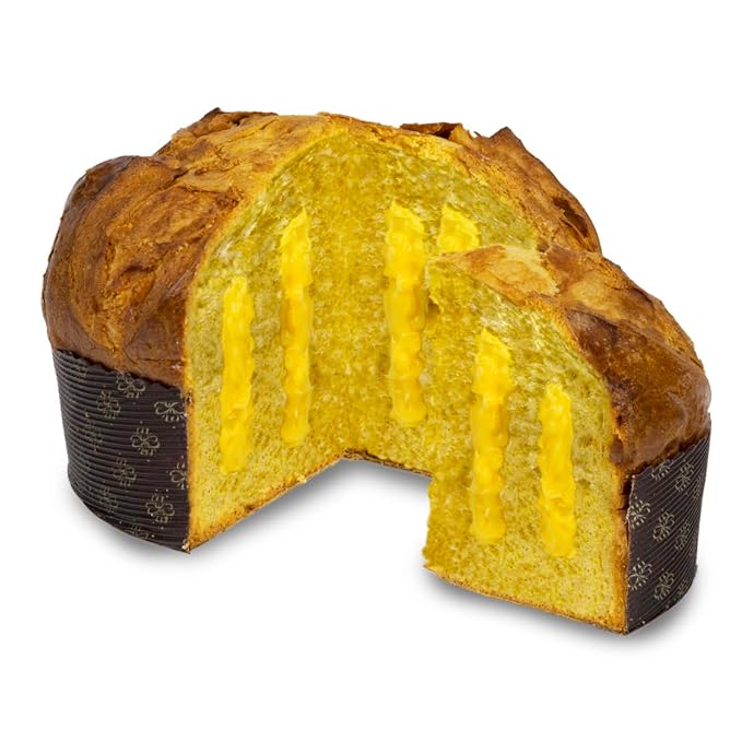 Giusto Sapore Authentic Italian Panettone Filled with Limoncello Cream - New and Imported from Italy Family Owned - 28.21 oz