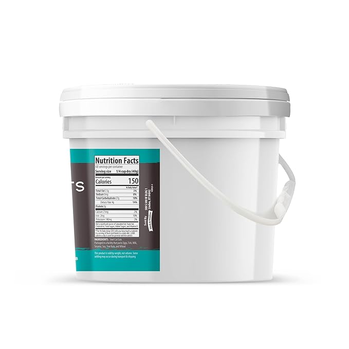 Birch &amp Meadow Steel Cut Oats 1 Gallon Bucket Whole Grain Irish Oatmeal Breakfast