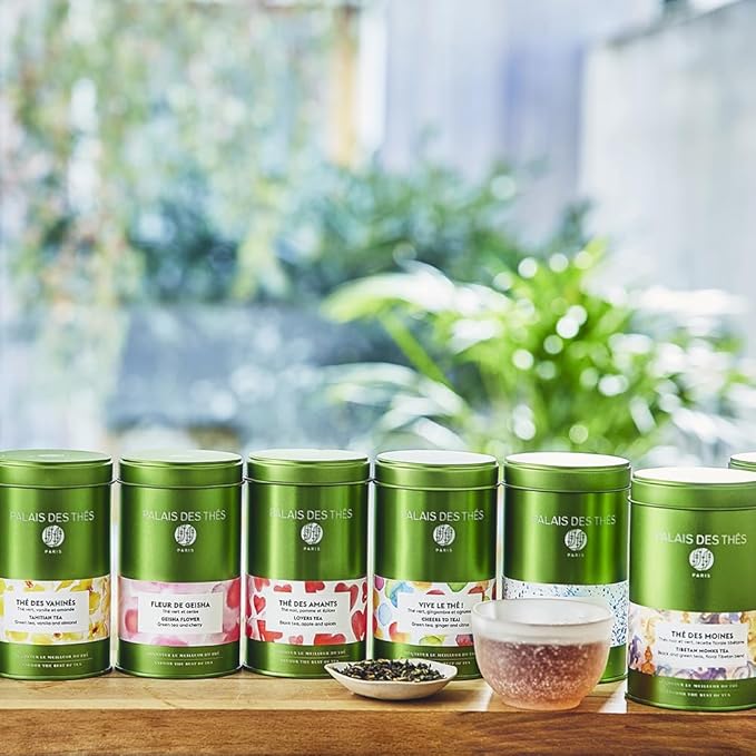 Palais des Thés - Hammam Tea - Green Tea Rose &amp Red Berries - Premium Loose Leaf Serves 20-25 Cups - 3.5oz Tin