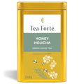 Tea Forte Honey Hojicha Premium Loose Leaf Caffeinated Green Tea Blend Canister Makes 35-50 Cups