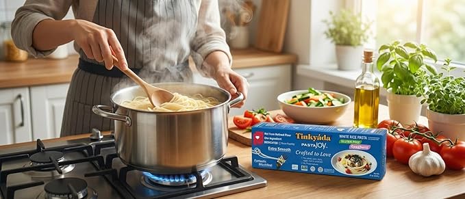 Tinkyada White Rice Spaghetti Pasta 16 oz (6 Pack) – Gluten Free Dry Pasta Made from White Rice