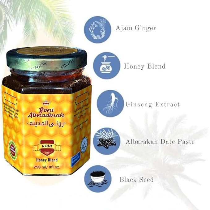 Roni Almadinah Natural Honey Blend 250 ml / 8 oz
