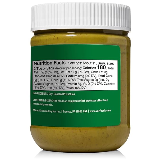 Vör Pistachio Butter (12oz) | 100% Pure Pistachio Paste | Rich &amp Nutty Filling for Knafeh Dubai Chocolate Bars