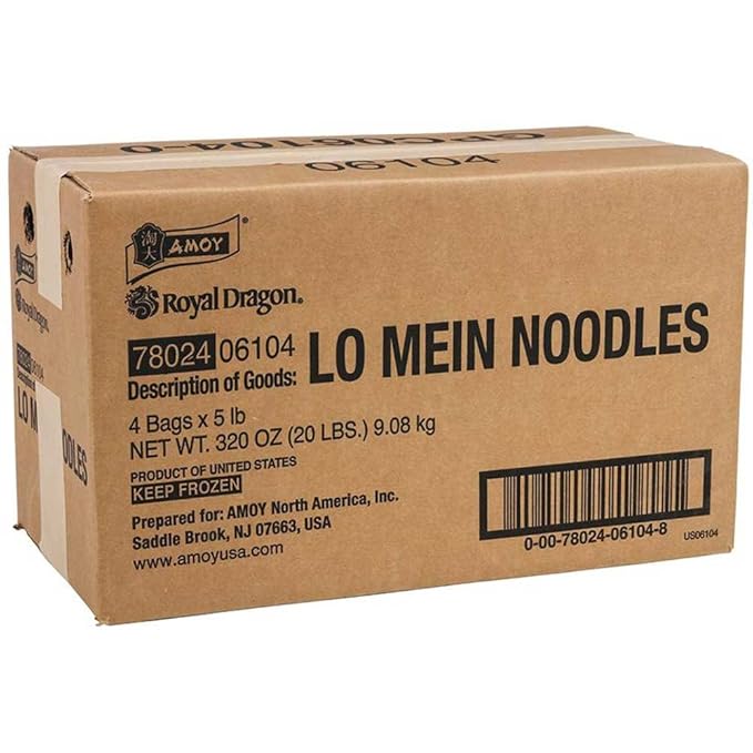 Amoy Lo Mein Noodles 5 Pound -- 4 per case.