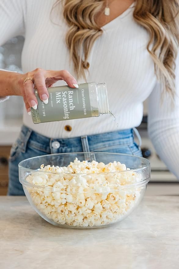 Clean Monday Meals Ranch Seasoning Mix | Gluten Free Dairy Free No Artificial Additives | All-Purpose Ranch Powder for Dips Dressings Veggies &amp Meal Prep | 2-Pack 11 oz