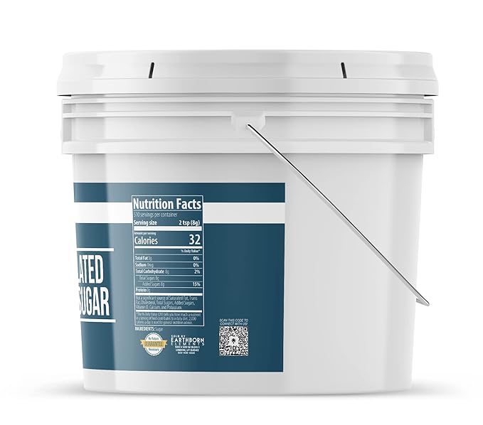 Earthborn Elements Honey Powder White Sugar and Agave Powder Bundle 1 Gallon Each Bulk Sizes Baking &amp Cooking