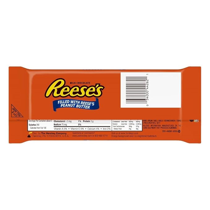 REESE's Giant Filled Peanut Butter (6.8-Ounce Bar Pack of 12)