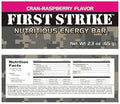First Strike Energy Bars Full Size (2.3 oz.) Vitamin Fortified Nutritious Energy Bars - Authentic USGI MRE Dessert component available in 6 12 24 48 and 100 Packs (24 CranRaspberry)