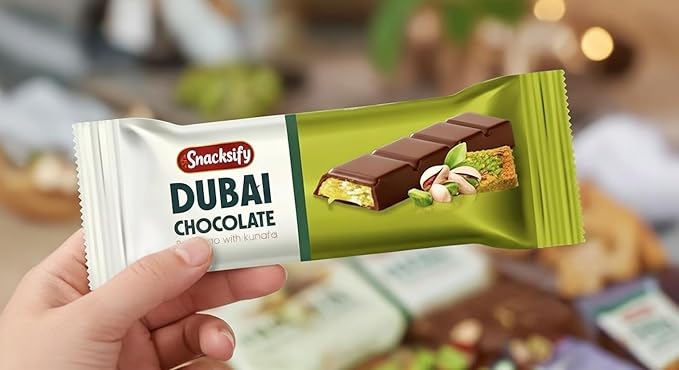 24-Pack Mini Dubai Chocolate Bars Pistachio – 27 g (0.95 oz) Each Ideal for Kids &amp Dubai Chocolate Lovers