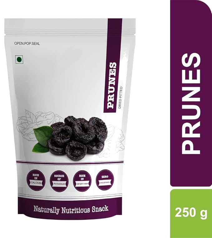 Generic Premium - Prunes Dried Plum Prune Antioxidant Rich Super Food - 250 gm