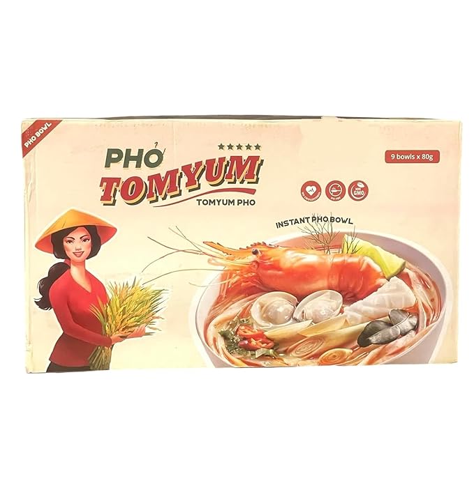 Asia Style Instant Noodles (COMBO INSTANT PHO TOMYUM BOWL)