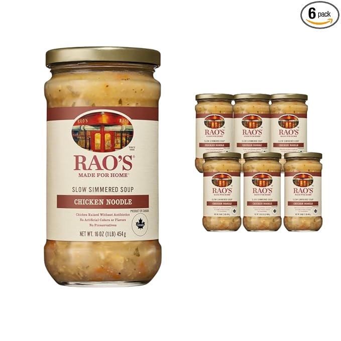 Rao's Homemade | Chicken Noodle Soup | 16oz | Pack of 6