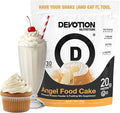 Devotion Nutrition Angel Food Cake Protein Powder for Shakes Baking Pancakes Desserts – 20g Whey Isolate &amp Casein Protein Blend – No Added Sugar Low Carb Gluten-Free Keto-Friendly with MCT –
