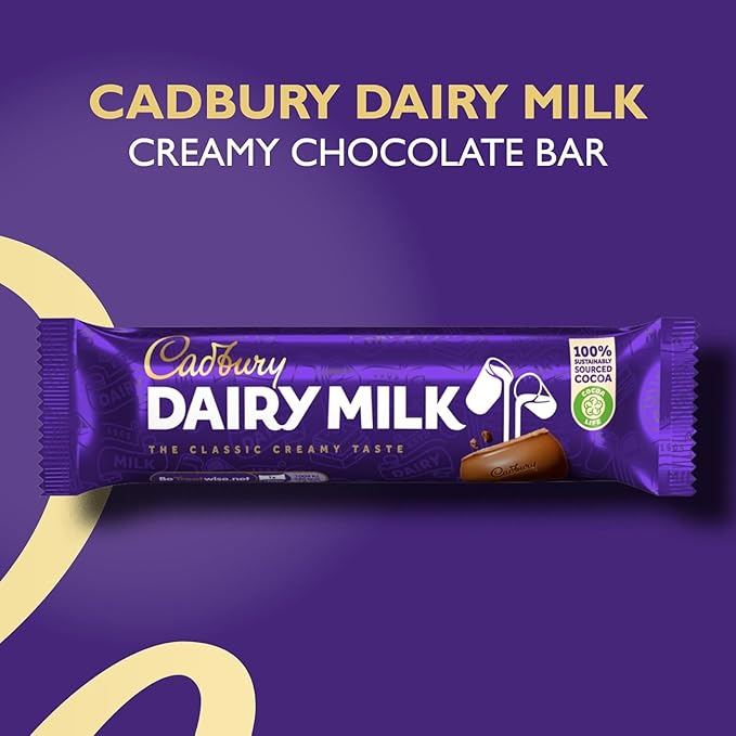 Cadbury Dairy Milk 45g x 48 Bars - Imported from UK/Britain/England