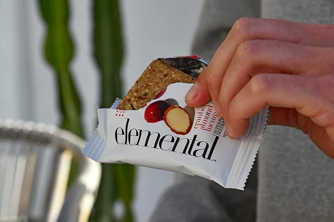 Elemental Superfood Seedbars Cranberry Almond + Lucuma 1.8 Ounce - 12 Pack 100% Certified Organic Non-GMO Verified Gluten Free Dairy Free Plant Based