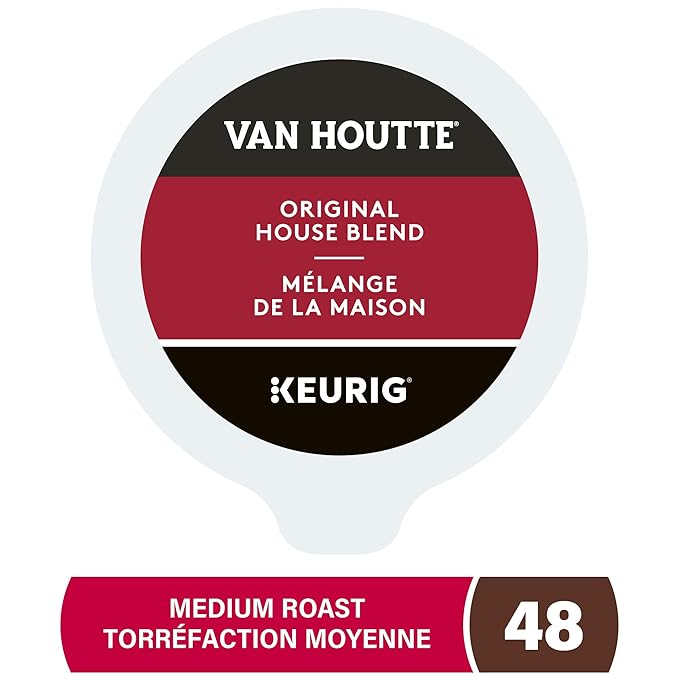 48 Pack Single Serve Van Houtte Medium Roast House Blend K-Cup Pods