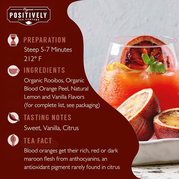 Organic Positively Tea Company Rooibos Tea Sampler Loose Leaf 4 Ounce 3 Pack