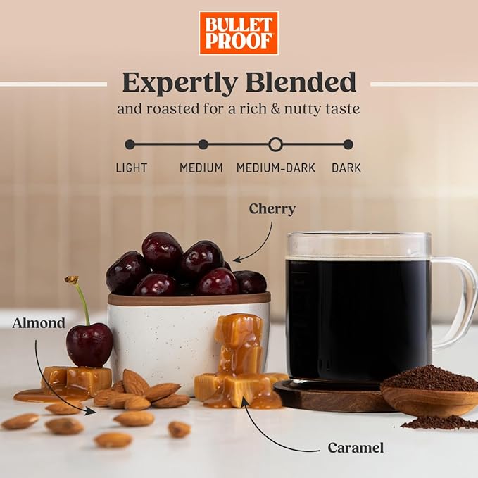 Bulletproof The Mentalist Medium-Dark Roast Single-Serve Pods 24 Count Clean Coffee Tested for Toxins Packaging May Vary