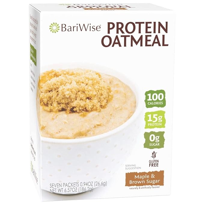 BariWise Protein Oatmeal Bundle Maple &amp Brown Sugar and Apples &amp Cinnamon