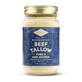 FOND Regenerative Grass-Fed Beef Tallow for Cooking – High Smoke Point Grass Fed Beef Tallow for Frying Sautéing &amp Roasting – Sustainably Sourced Seed Oil Free – Pure &amp Unflavored 14oz