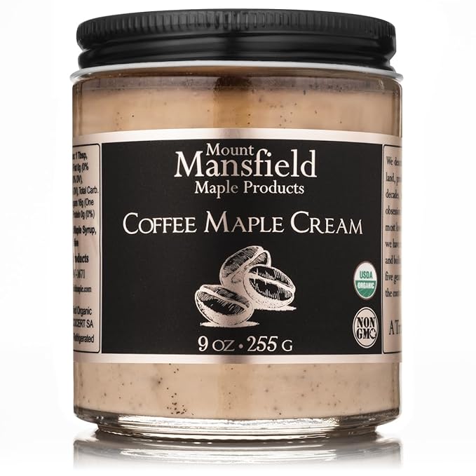 Mansfield Maple Coffee Bean Infused Vermont Maple Cream