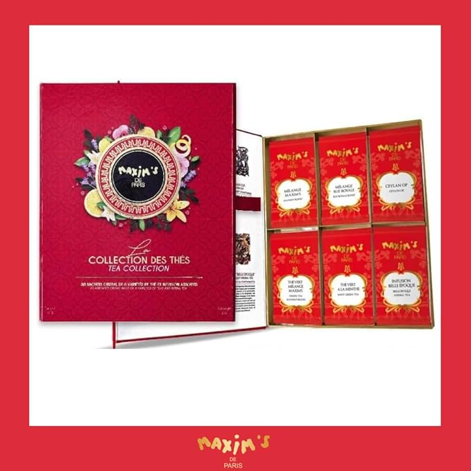 Maxim's de Paris - 30 Assorted Tea Bags Collection 57g Gift Box