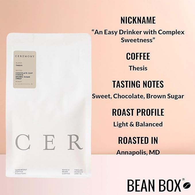 Bean Box Sampler - Roasted by Ceremony Roasters 2-Pack Whole Bean Coffee Gourmet Coffee