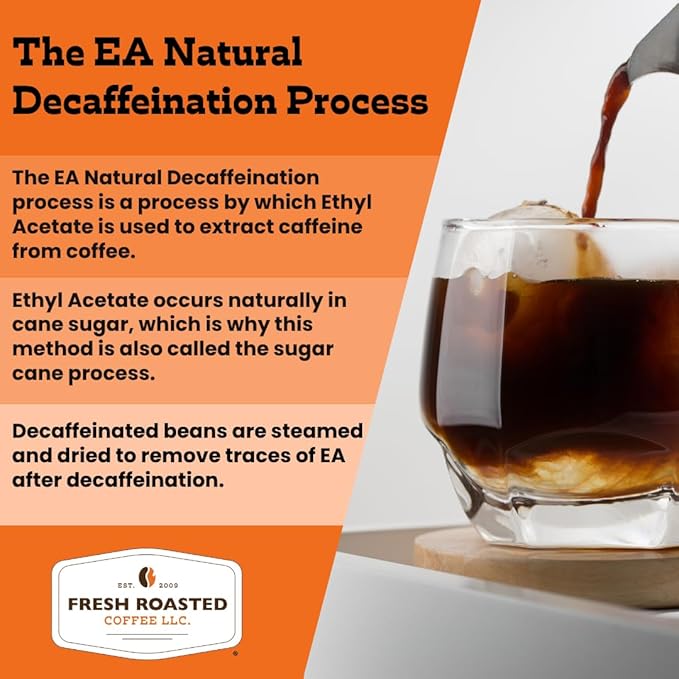 Fresh Roasted Coffee 100% Colombian Decaf 2 lb (32 oz) Medium Roast Kosher EA Natural Decaf Whole Bean