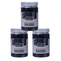 Natural Afghan Black Dried Fresh Raisins Seeded Premium Quality ready to eat Black seeded Raisin (Pack Of 3 (750 Gram))