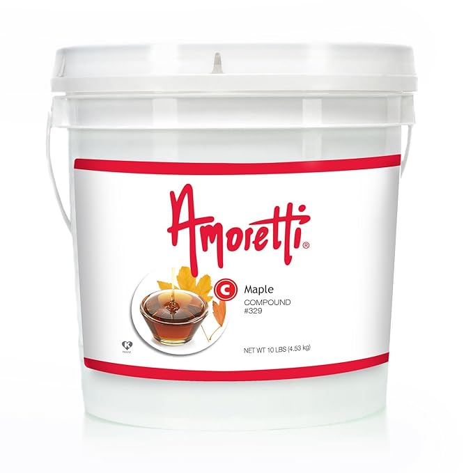 Amoretti - Maple Compound 2.2 lbs - Natural Flavors Shelf Stable Even After Opening Certified Kosher TTB Approved Perfect for Baking Applications &amp Beverages