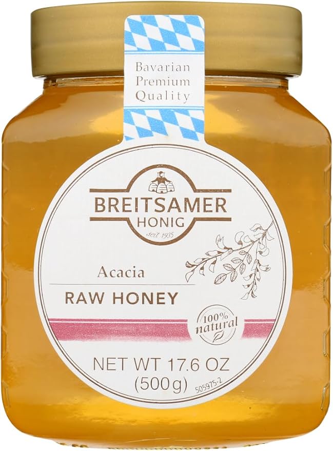 Breitsamer Honig Mild Acacia Blossom Honey 17.6 oz (Pack of 6)