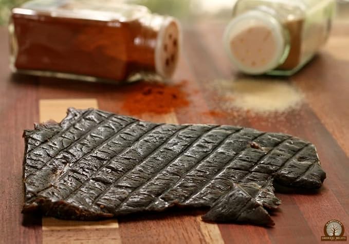 Mahogany Smoked Meats: Teriyaki Elk Jerky - 8oz