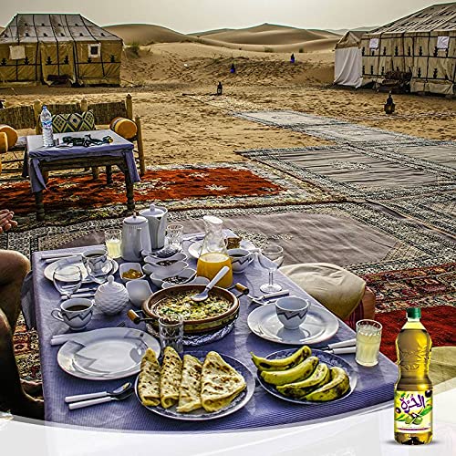 Alhorra Moroccan Virgin Olive Oil First Cold Pressed (1 Liter) 34 Fl Oz